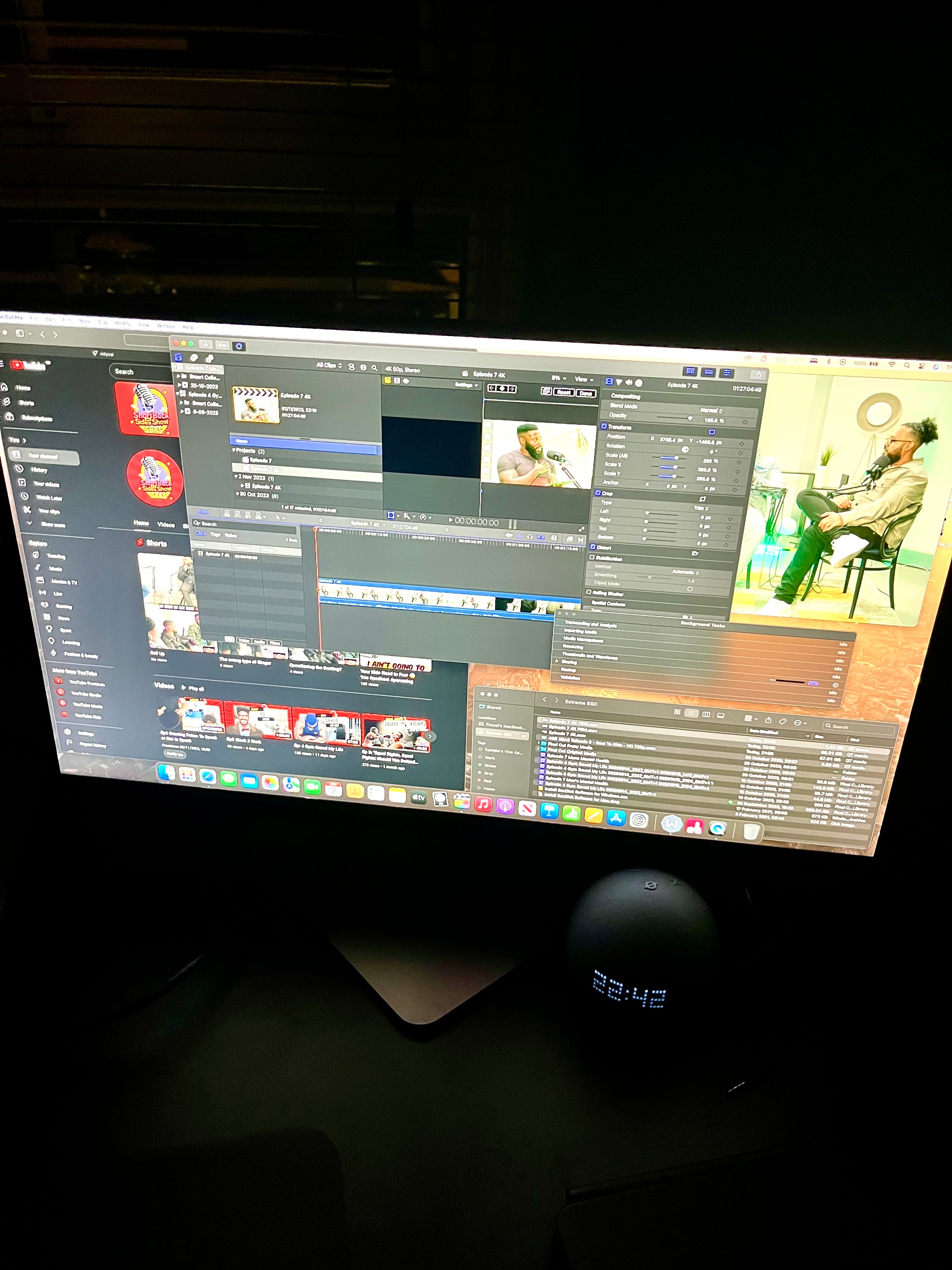 Video editing in action