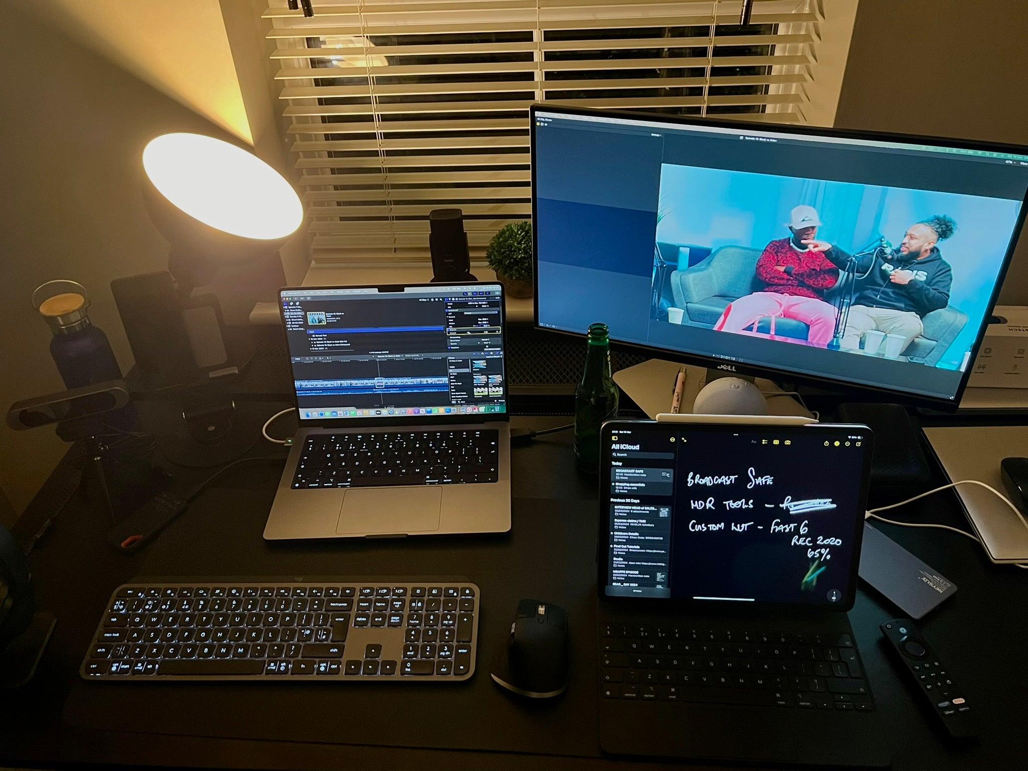 video editing in progress